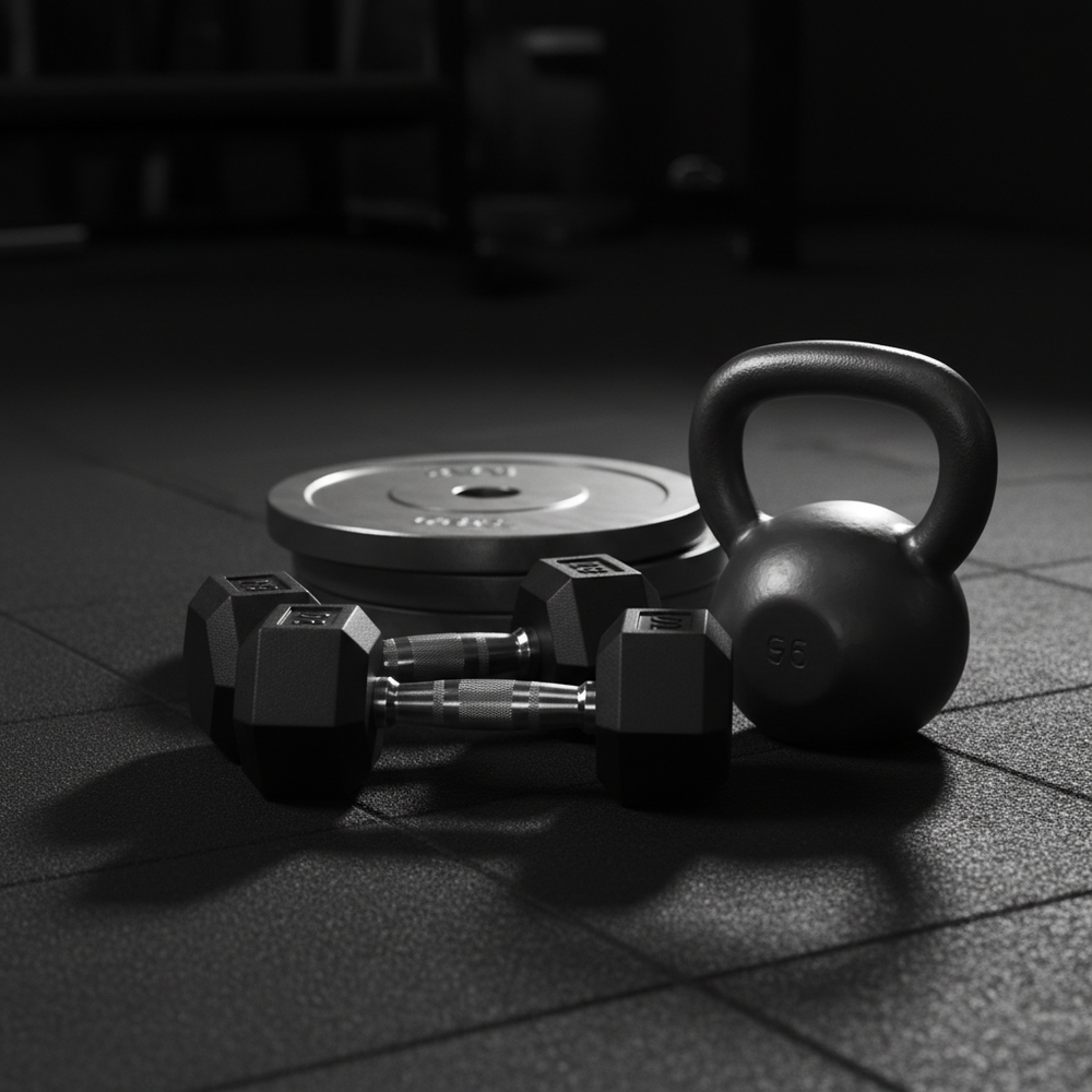 Gym Equipment Floor Close-up